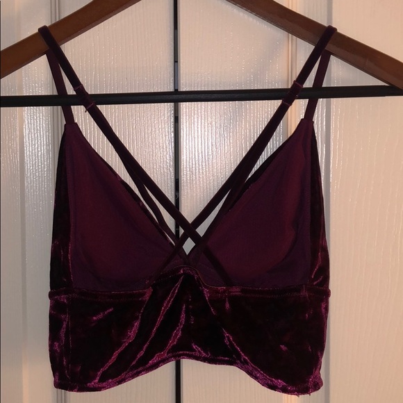 Velvet Bralette - Picture 2 of 3